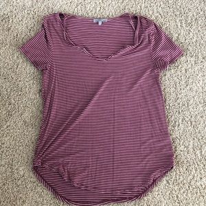 short sleeve striped shirt